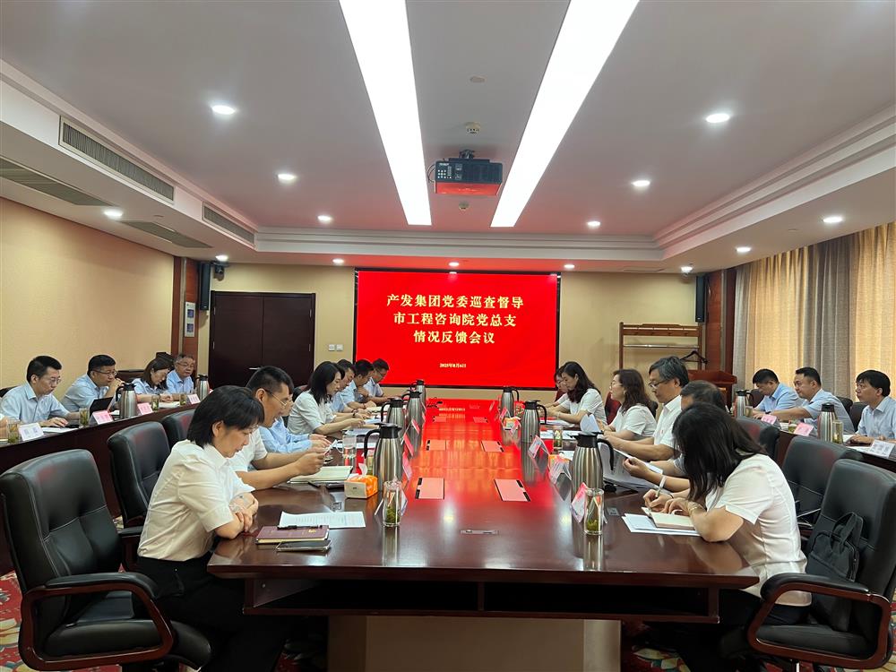 产发集团党委巡查督导组向市工程咨询院党委反馈巡查督导情况